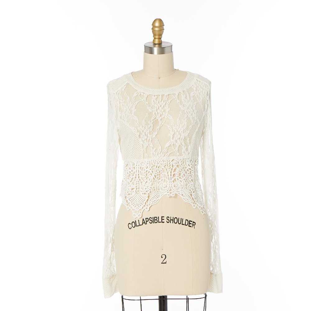 SABO SKIRT Lace Mesh Top